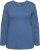 Ulla Popken Basic Round Neck Long Sleeve Slim Fit Cotton Tee Ink Blue - T-krekli - 