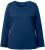 Ulla Popken Basic Round Neck Long Sleeve Slim Fit Cotton Tee Dark Blue - T-krekli - 