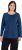 Ulla Popken Basic Round Neck Long Sleeve Slim Fit Cotton Tee Dark Blue - T-krekli - 