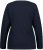 Ulla Popken Basic Round Neck Long Sleeve Slim Fit Cotton Tee Navy Blue - T-krekli - 