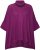 Ulla Popken Sparkling Draped Collared Tee Mulberry - Apdrukāti T-krekli sievietēm - 