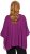 Ulla Popken Sparkling Draped Collared Tee Mulberry - Apdrukāti T-krekli sievietēm - 