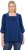 Ulla Popken Embroidered Detail 3/4 Sleeve Tee Dark Blue - Apdrukāti T-krekli sievietēm - 