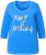 Ulla Popken Make It Amazing 3/4 Sleeve Graphic Tee Pacific Blue - Apdrukāti T-krekli sievietēm - 