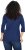 Ulla Popken Smile Rhinestone 3/4 Sleeve Graphic Tee Ink Blue - Apdrukāti T-krekli sievietēm - 