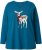 Ulla Popken Fawn Long Sleeve Graphic Tee Teal - Apdrukāti T-krekli sievietēm - 