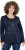 Ulla Popken Holiday Long Sleeve Graphic Tee Navy Blue - Apdrukāti T-krekli sievietēm - 
