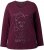 Ulla Popken Holiday Long Sleeve Graphic Tee Plum - Apdrukāti T-krekli sievietēm - 