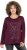 Ulla Popken Holiday Long Sleeve Graphic Tee Plum - Apdrukāti T-krekli sievietēm - 