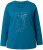 Ulla Popken Holiday Long Sleeve Graphic Tee Teal - Apdrukāti T-krekli sievietēm - 