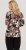 Scandinavian Caramel Flowers Blouse Purple and Brown - Apdrukāti T-krekli sievietēm - 