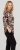 Scandinavian Caramel Flowers Blouse Purple and Brown - Apdrukāti T-krekli sievietēm - 