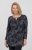 Scandinavian Caramel Triangles Tunic Dark Blue - Apdrukāti T-krekli sievietēm - 