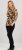 Scandinavian Caramel Flowers Blouse Orange and Brown - Apdrukāti T-krekli sievietēm -