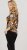 Scandinavian Caramel Flowers Blouse Orange and Brown - Apdrukāti T-krekli sievietēm -