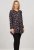Scandinavian Caramel Flower Petals Tunic Copper and Blue - Apdrukāti T-krekli sievietēm - 
