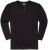 Adamo Sven Regular fit Serafino Long sleeve T-shirt Black - T-krekli - T-krekli - 2XL-14XL