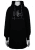 Nora Mikken KADRI WHITE Long Hoodie Black - Džemperi un džemperi ar kapuci - 