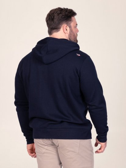D555 Hector Adventurer Printed Zip Through Hoody Tumši zila - Džemperi un džemperi ar kapuci - Džemperi - 2XL-14XL