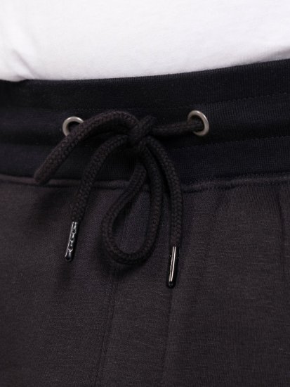 D555 Dexter 1 Cargo Jogger With Bear Embroidery Melna - Sporta bikses un šorti - Sporta bikses un Sporta šorti - 2XL-12XL