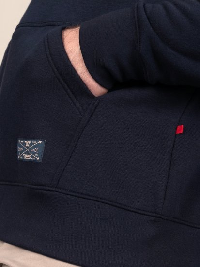D555 Hector Adventurer Printed Zip Through Hoody Tumši zila - Džemperi un džemperi ar kapuci - Džemperi - 2XL-14XL