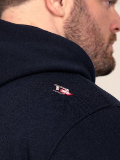 D555 Hector Adventurer Printed Zip Through Hoody Tumši zila - Džemperi un džemperi ar kapuci - Džemperi - 2XL-14XL