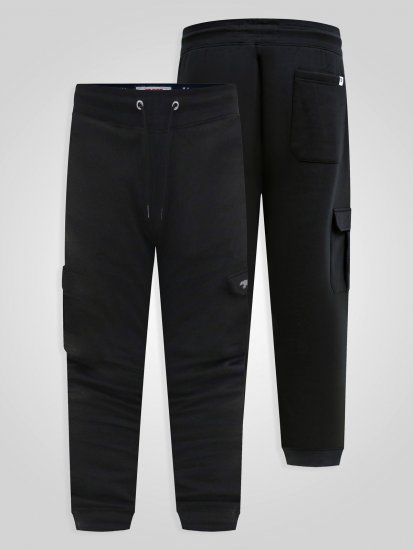 D555 Dexter 1 Cargo Jogger With Bear Embroidery TALL Melna - TALL sporta bikses - TALL sporta bikses gariem vīriešiem