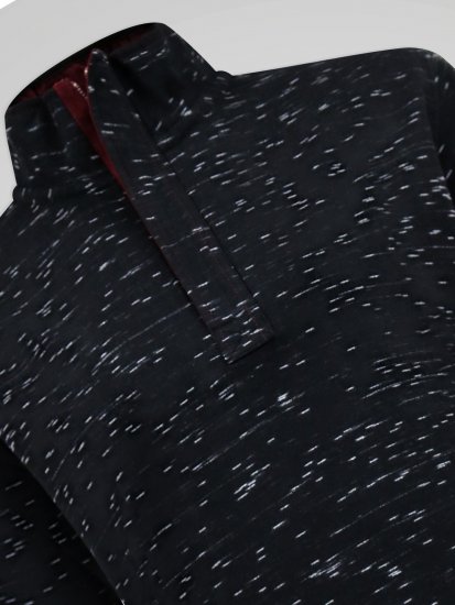 D555 Chandler Reno 1/4 Zip Neck Sweatshirt With Bear Logo Melna - Džemperi un džemperi ar kapuci - Džemperi - 2XL-14XL