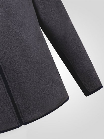 D555 Conrad Detachable Hood Bonded Fleece Zip Through Hoody Tumši zila - Džemperi un džemperi ar kapuci - Džemperi - 2XL-14XL