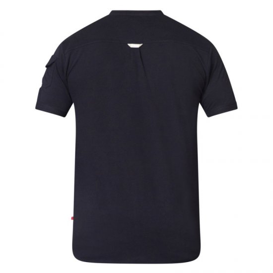 D555 Archer Collarless Shirt Black - Krekli - Krekli - 2XL-8XL