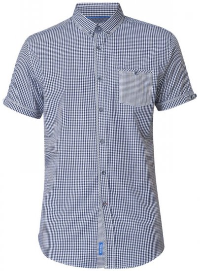 D555 Hank Gingham Short Sleeve Shirt - Krekli - Krekli - 2XL-8XL