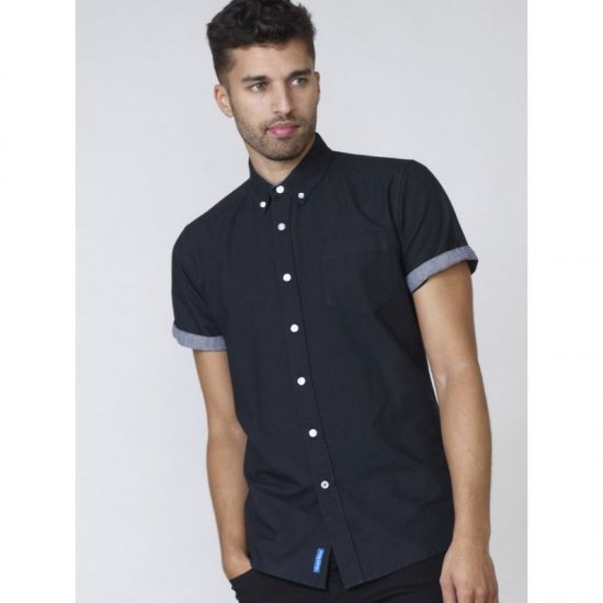 D555 Kevin Oxford Shirt Black - Krekli - Krekli - 2XL-8XL