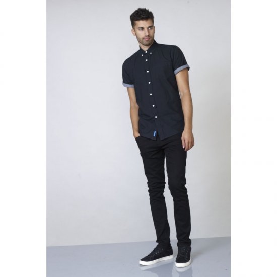 D555 Kevin Oxford Shirt Black - Krekli - Krekli - 2XL-8XL
