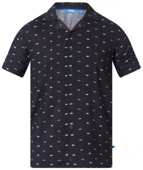 D555 Luciano Bowling Shirt Black - Krekli - Krekli - 2XL-8XL