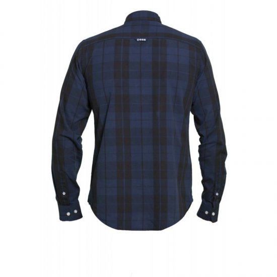 D555 Davenport Long Sleeve Shirt Navy - Krekli - Krekli - 2XL-8XL