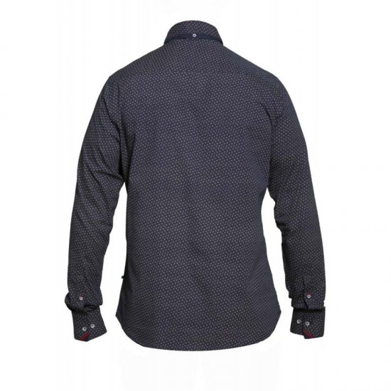 D555 Babworth Long Sleeve Shirt Navy - Krekli - Krekli - 2XL-8XL