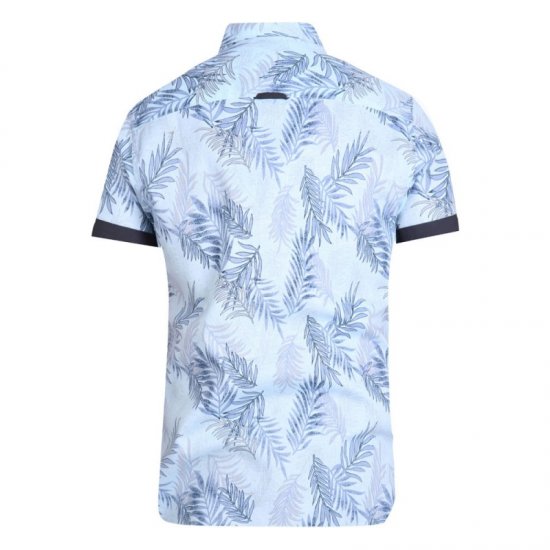 D555 Santana Hawaii Shirt Sky Blue - Krekli - Krekli - 2XL-8XL