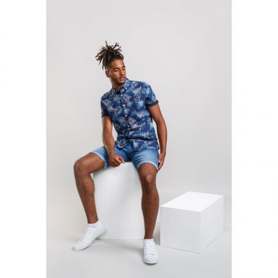D555 Reuben Hawaii Shirt Navy - Krekli - Krekli - 2XL-8XL