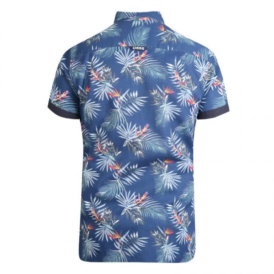 D555 Reuben Hawaii Shirt Navy - Krekli - Krekli - 2XL-8XL