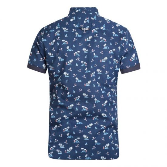 D555 Davian Hawaii Shirt Navy - Krekli - Krekli - 2XL-8XL