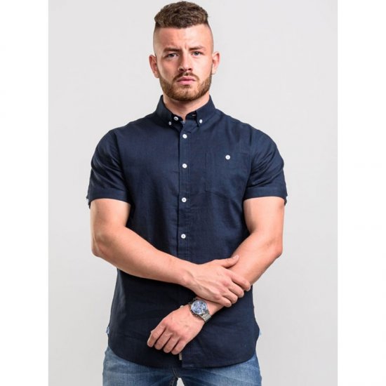 D555 Brixton Shirt Navy - Krekli - Krekli - 2XL-8XL