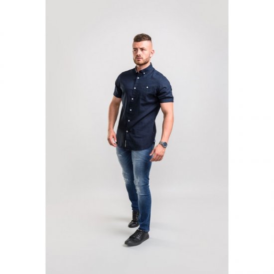 D555 Brixton Shirt Navy - Krekli - Krekli - 2XL-8XL