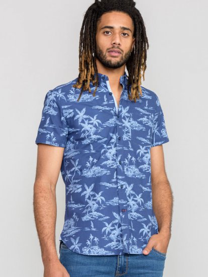 D555 WHITSBURY Hawaiian Print Shirt - Krekli - Krekli - 2XL-8XL