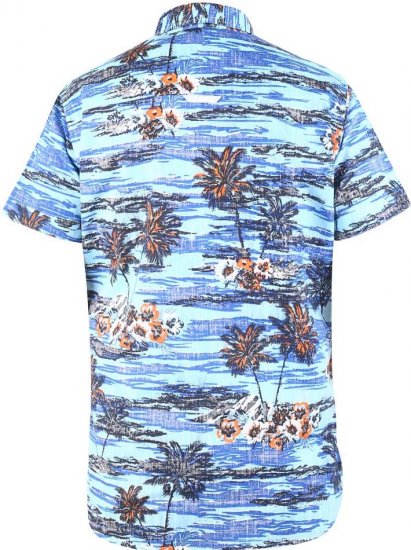 D555 CHARFORD Hawaiian Reverse Printed Shirt - Krekli - Krekli - 2XL-8XL
