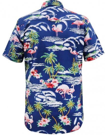 D555 Durham Flamingo Hawaiian Ao Print Shirt - Krekli - Krekli - 2XL-8XL