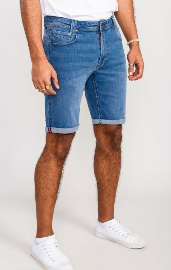 D555 Suffolk Blue Stretch Denim Shorts - Šorti - Šorti - W40-W60