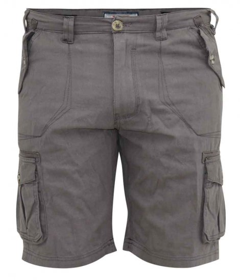 D555 Melton Cotton Cargo Shorts Grey - Šorti - Šorti - W40-W60