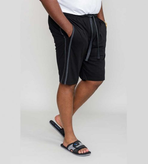 D555 Ryan Jersey Shorts 2-pack Black/Charcoal - Sporta bikses un šorti - Sporta bikses un Sporta šorti - 2XL-12XL