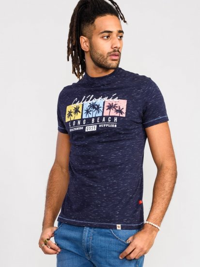 D555 Thorndon California Long Beach Printed T-Shirt - T-krekli - T-krekli - 2XL-14XL