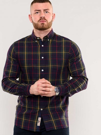 D555 Gladstone Check Button Down Collar Shirt - Krekli - Krekli - 2XL-8XL